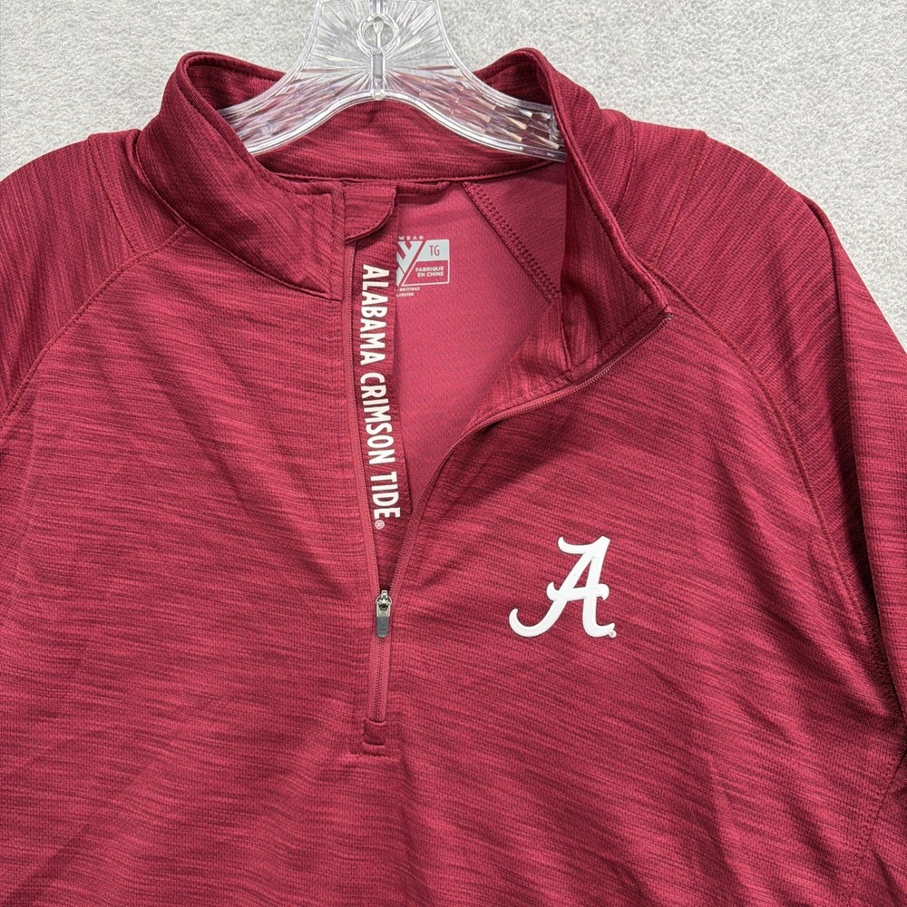 Alabama Crimson Tide 1/4 Zip Pullover Mens XL Red NCAA College Sports Level Wear